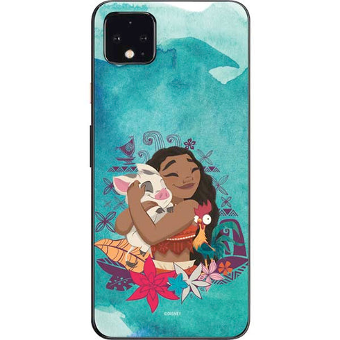 Disney Princess Moana with Pua and Heihei Google Pixel 4 XL Skin
